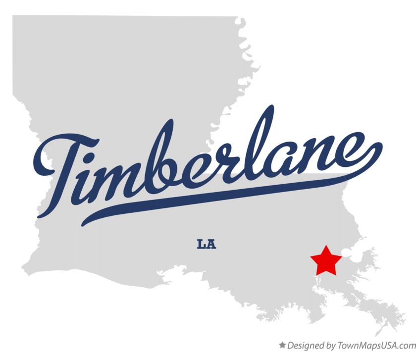 Map of Timberlane Louisiana LA