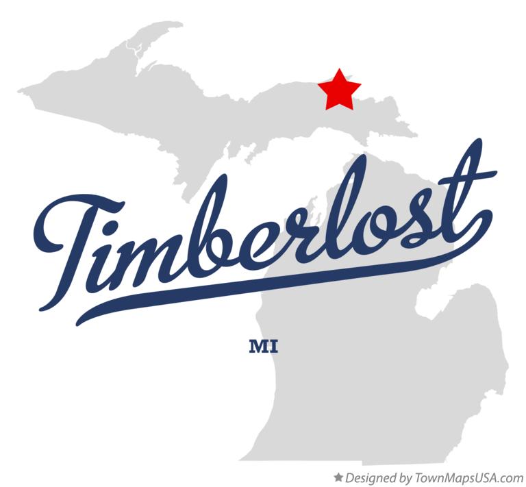 Map of Timberlost Michigan MI