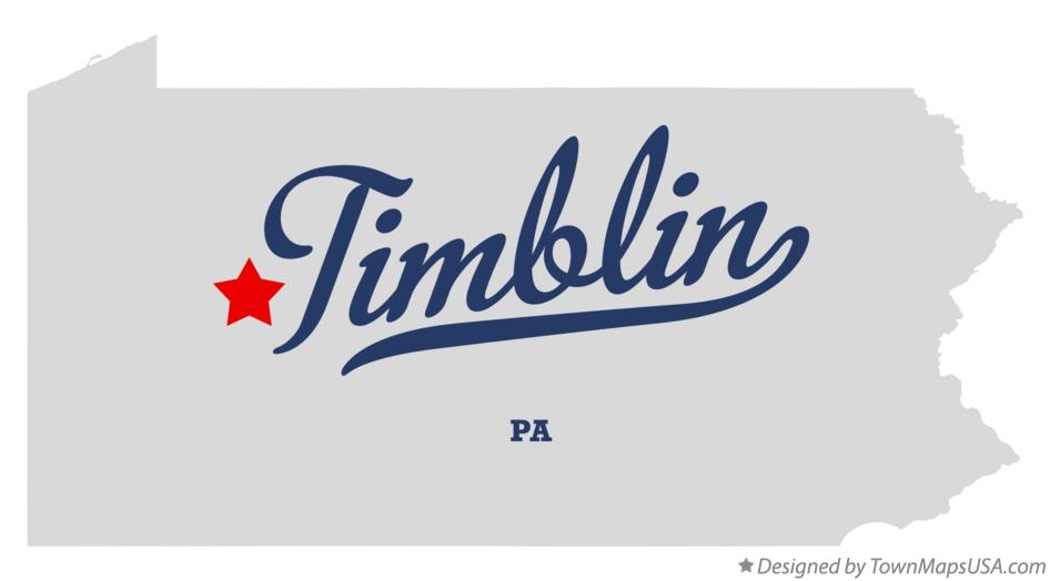 Map of Timblin Pennsylvania PA