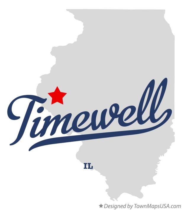 Map of Timewell Illinois IL