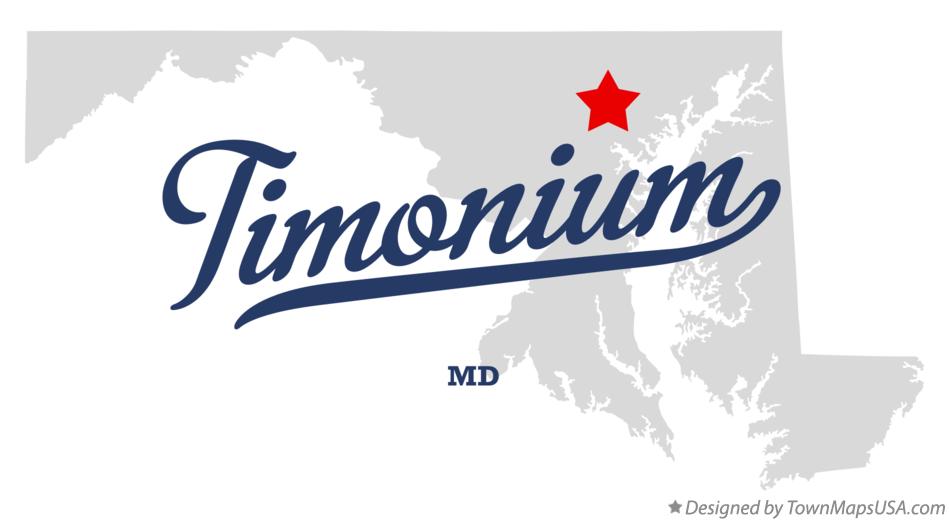 Map of Timonium Maryland MD