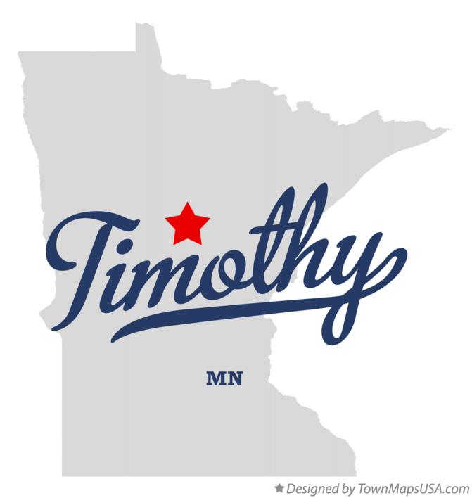 Map of Timothy Minnesota MN