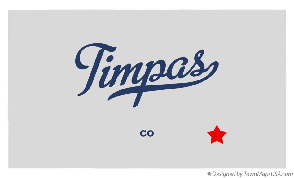 Map of Timpas Colorado CO