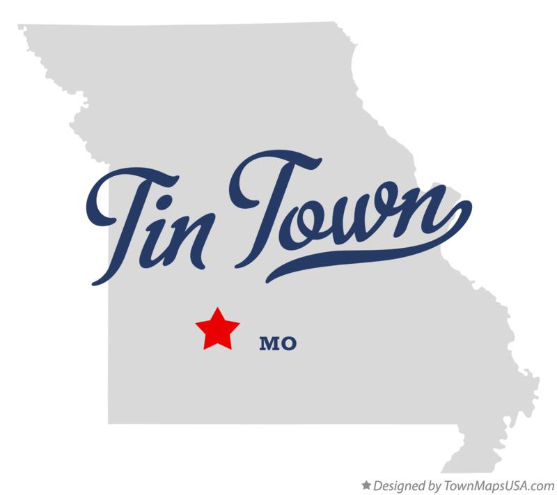 Map of Tin Town Missouri MO