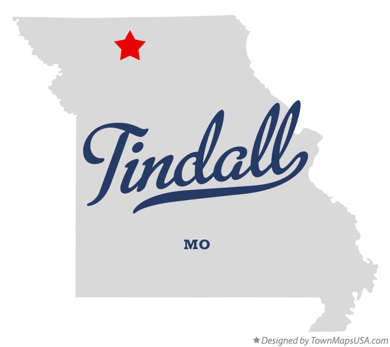 Map of Tindall Missouri MO