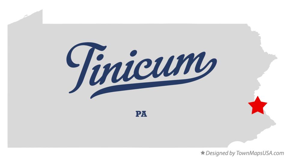 Map of Tinicum Pennsylvania PA