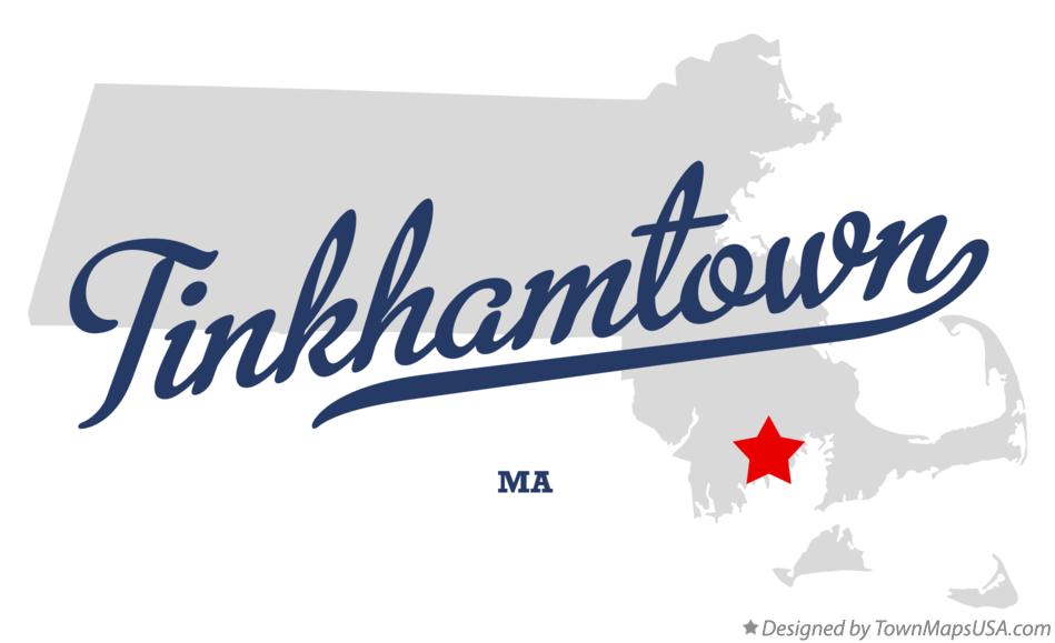 Map of Tinkhamtown Massachusetts MA