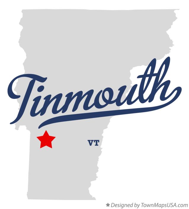 Map of Tinmouth Vermont VT