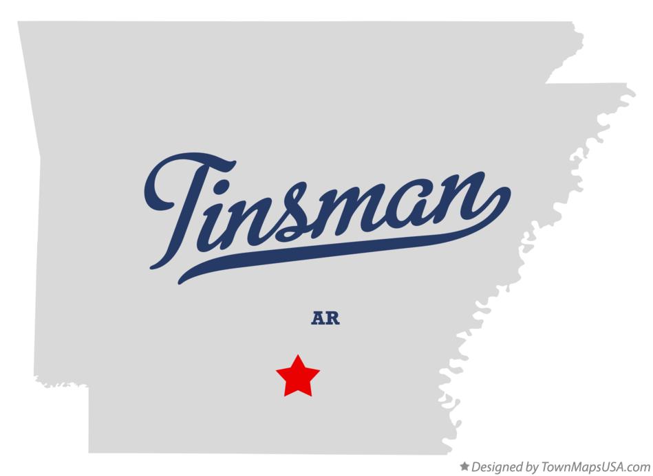 Map of Tinsman Arkansas AR