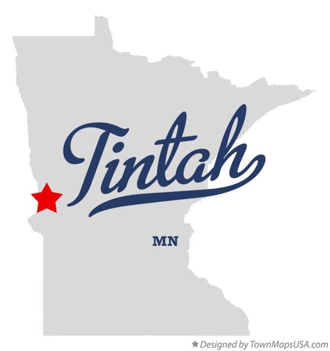 Map of Tintah Minnesota MN