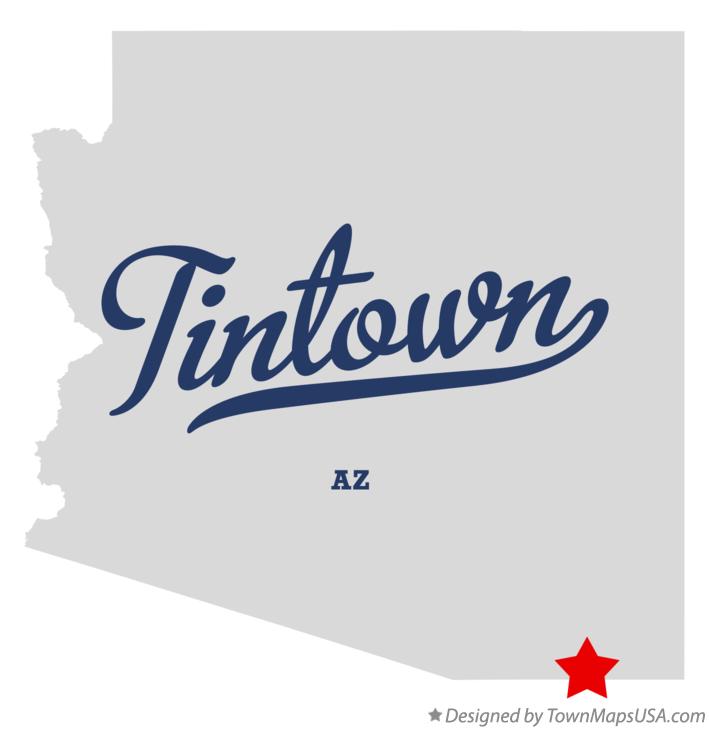 Map of Tintown Arizona AZ