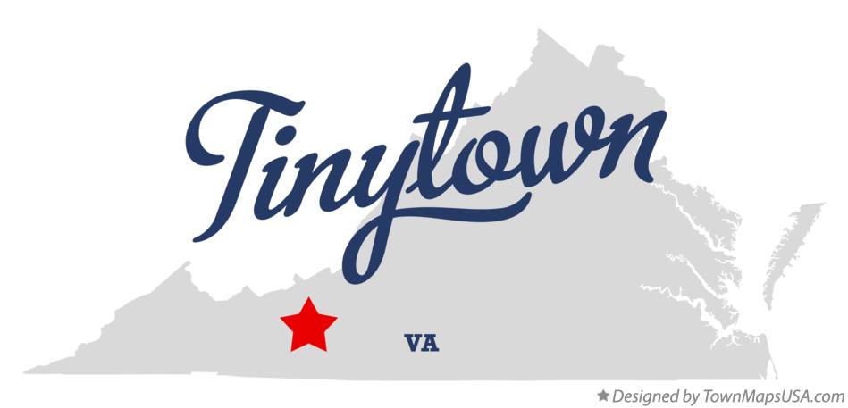 Map of Tinytown Virginia VA