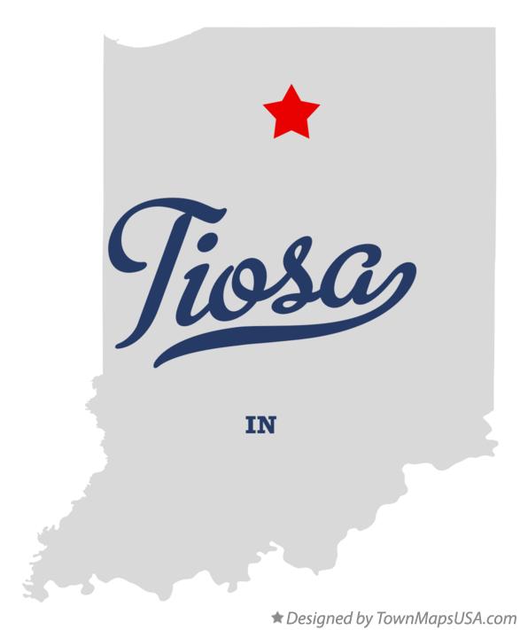 Map of Tiosa Indiana IN