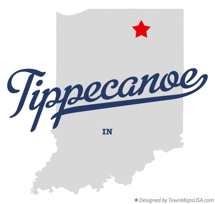 Map of Tippecanoe Indiana IN