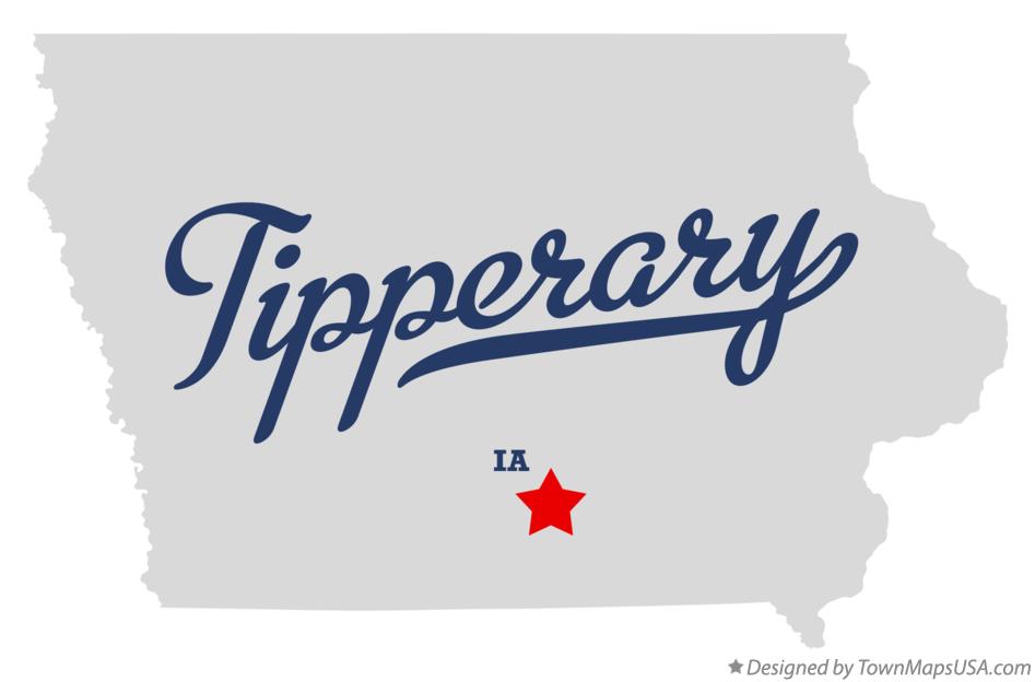 Map of Tipperary Iowa IA