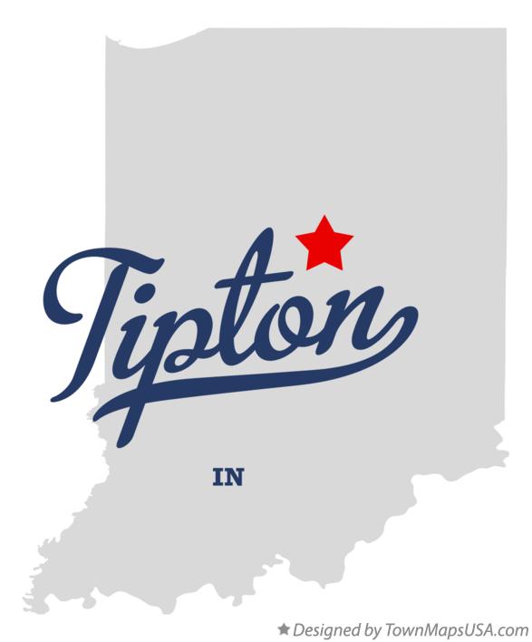 Map of Tipton Indiana IN