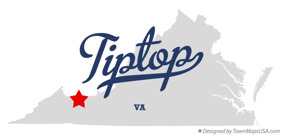 Map of Tiptop Virginia VA
