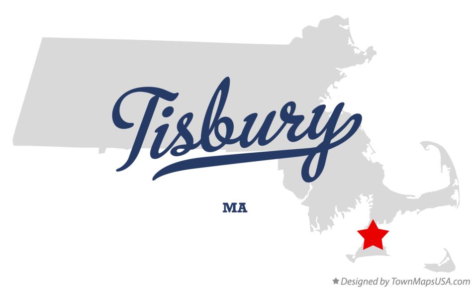 Map of Tisbury Massachusetts MA