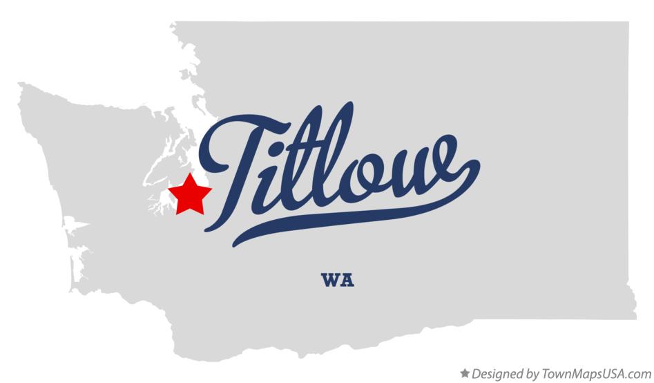Map of Titlow Washington WA