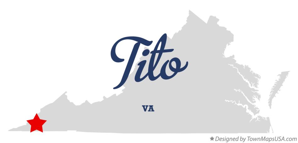 Map of Tito Virginia VA