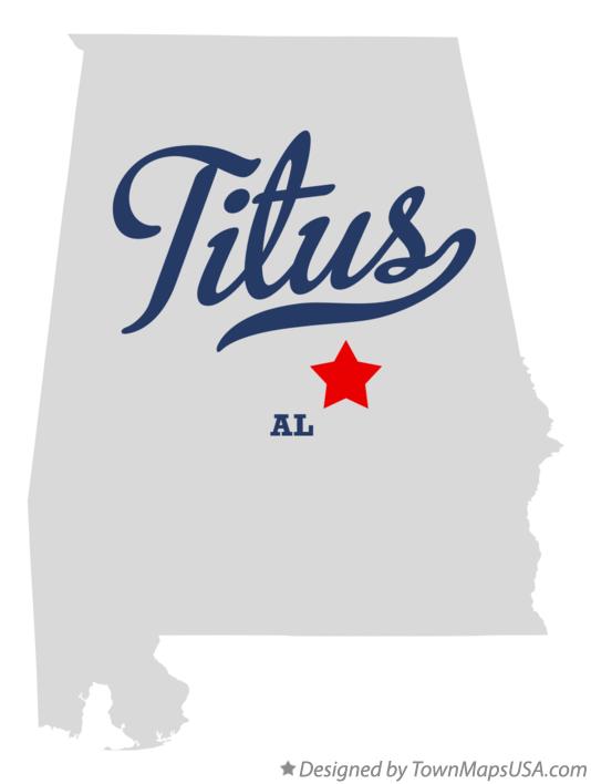 Map of Titus Alabama AL