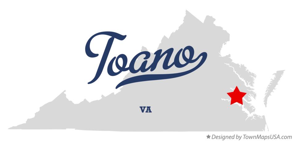 Map of Toano Virginia VA