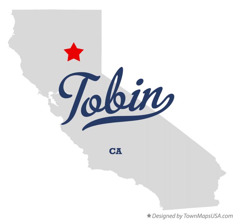 Map of Tobin California CA