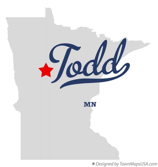 Map of Todd Minnesota MN