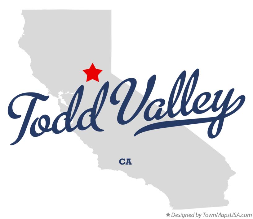 Map of Todd Valley California CA