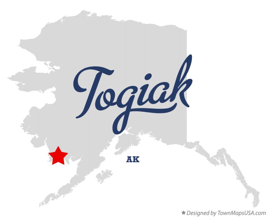 Map of Togiak Alaska AK