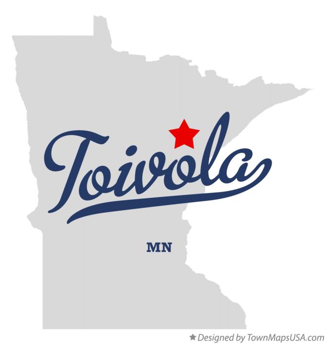 Map of Toivola Minnesota MN