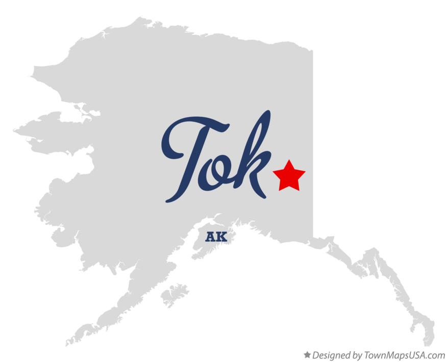 Map of Tok Alaska AK