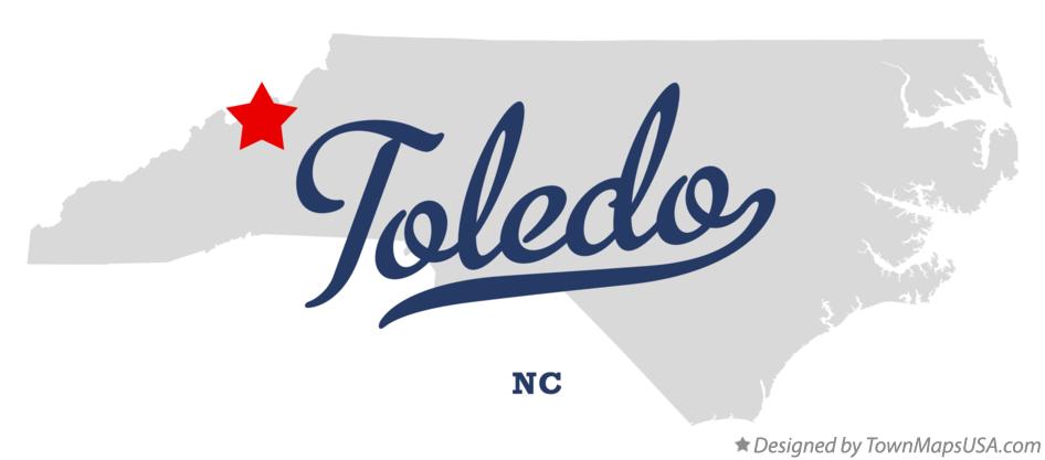 Map of Toledo North Carolina NC