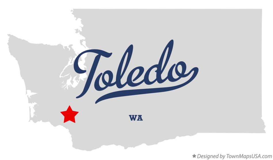 Map of Toledo Washington WA