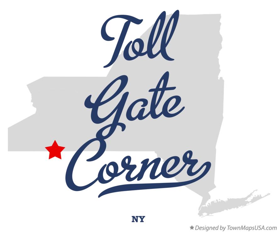 Map of Toll Gate Corner New York NY