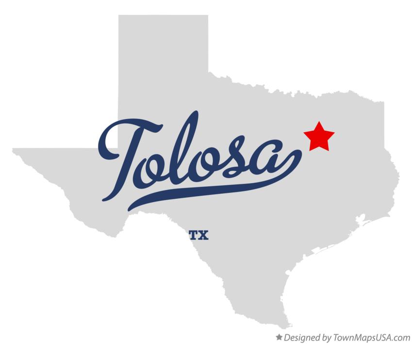 Map of Tolosa Texas TX