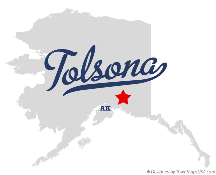 Map of Tolsona Alaska AK