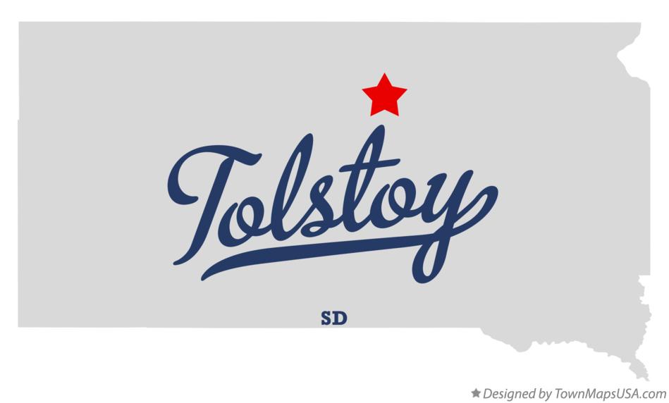 Map of Tolstoy South Dakota SD