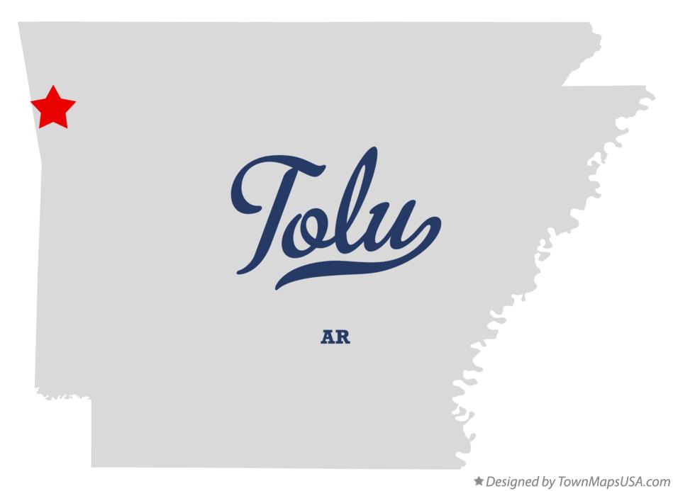 Map of Tolu Arkansas AR