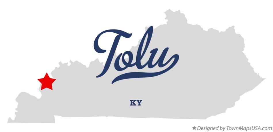 Map of Tolu Kentucky KY
