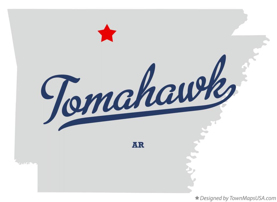 Map of Tomahawk Arkansas AR