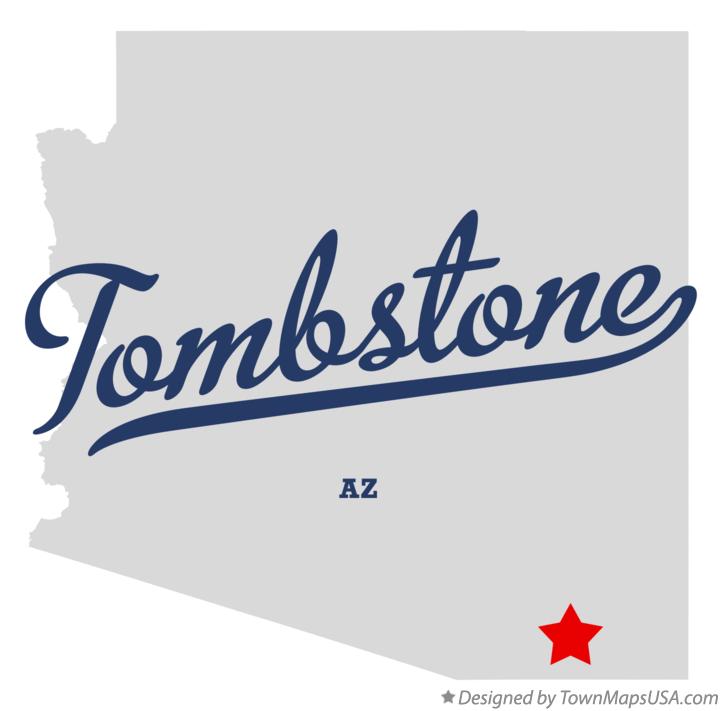 Map of Tombstone Arizona AZ
