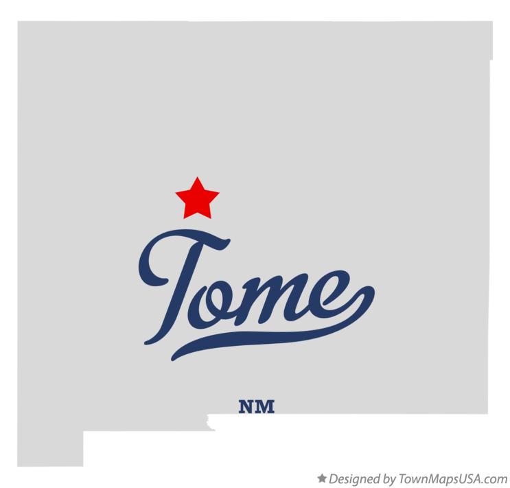 Map of Tome New Mexico NM
