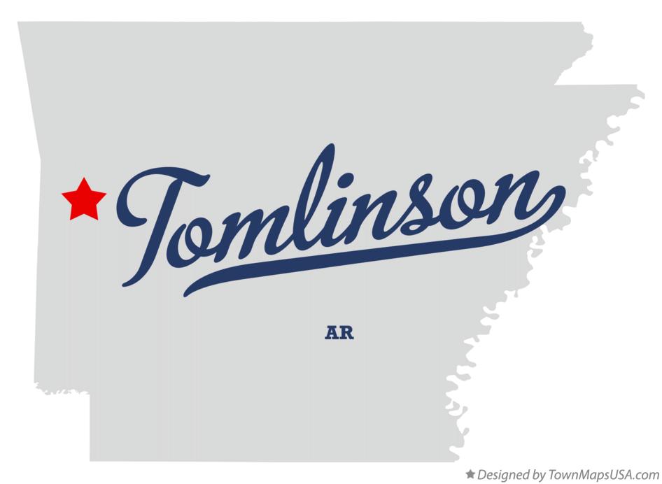 Map of Tomlinson Arkansas AR