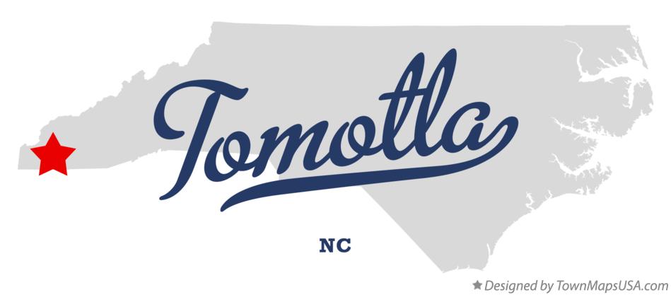 Map of Tomotla North Carolina NC
