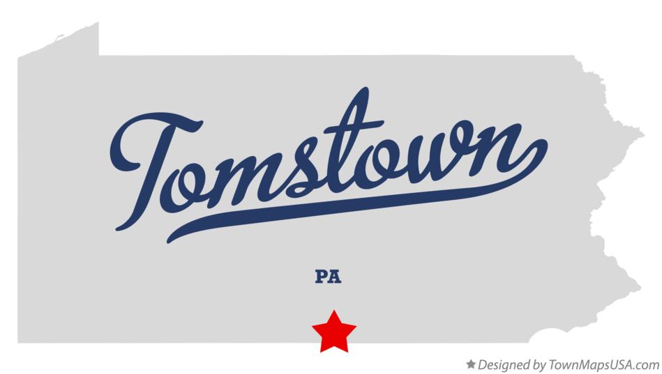 Map of Tomstown Pennsylvania PA