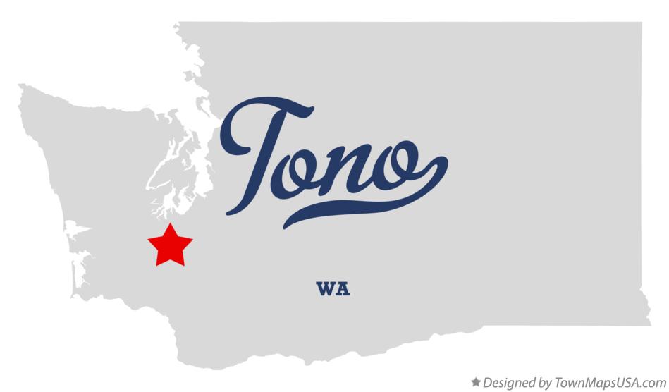Map of Tono Washington WA