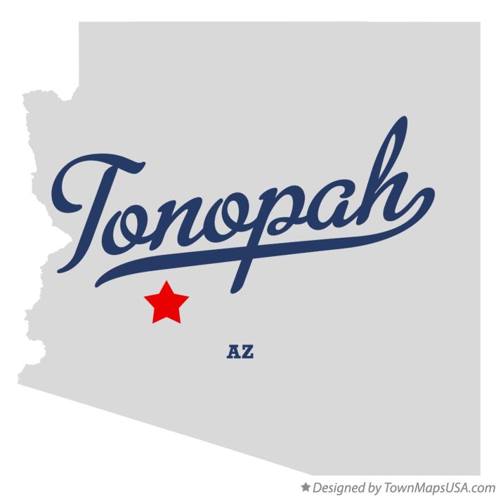 Map of Tonopah Arizona AZ