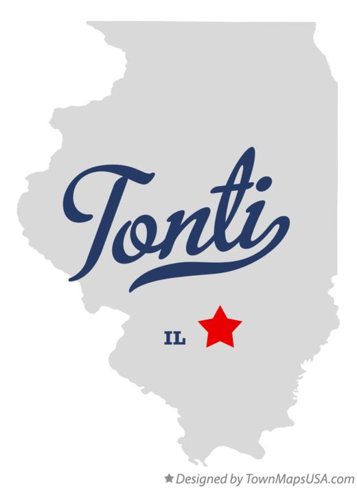 Map of Tonti Illinois IL