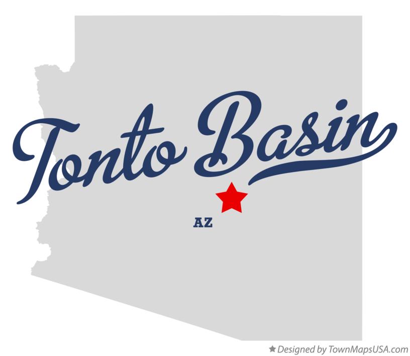 Map of Tonto Basin Arizona AZ